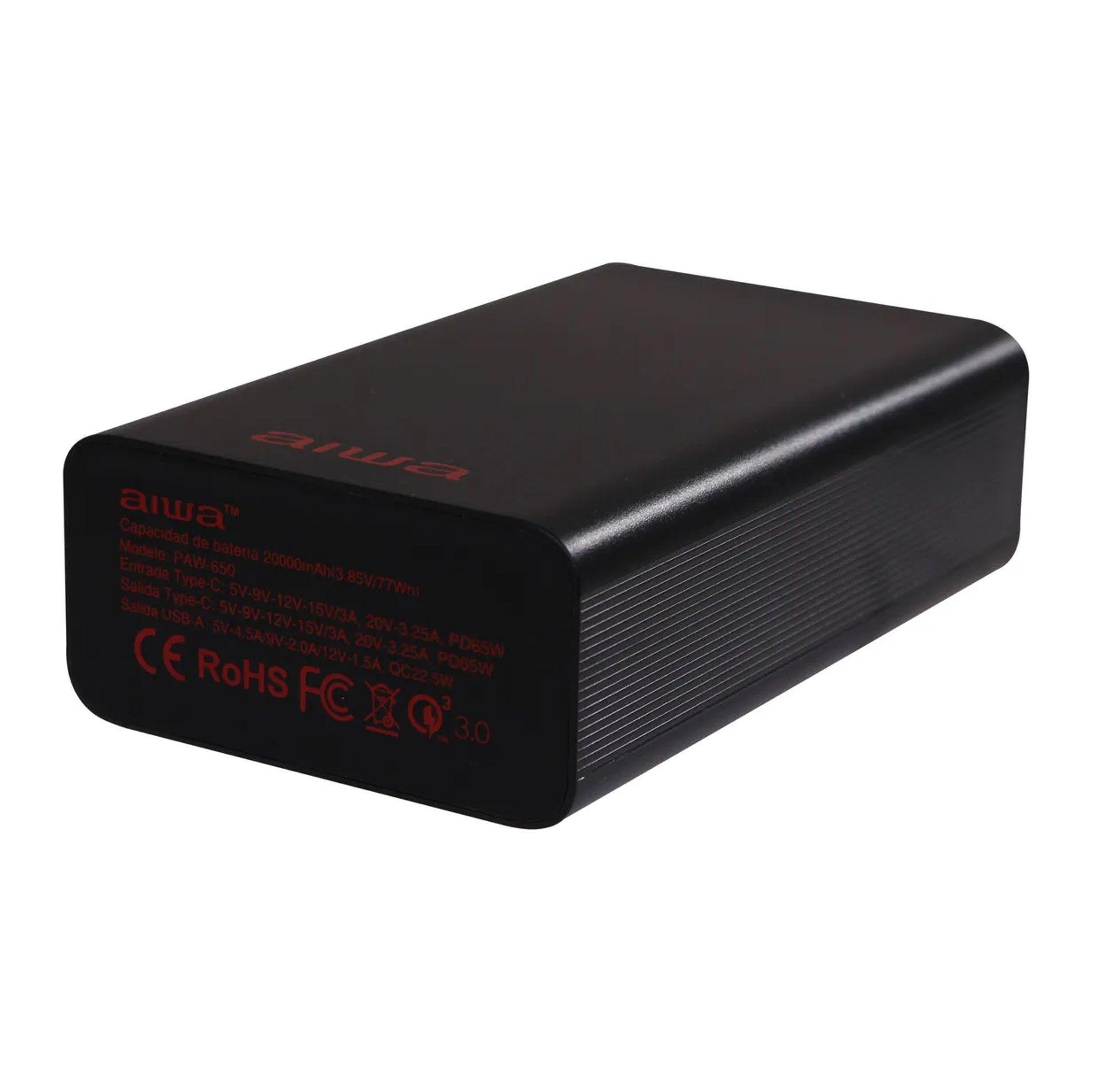 Bater a Externa Cargador Port til Aiwa 20000 Mah 65w-2