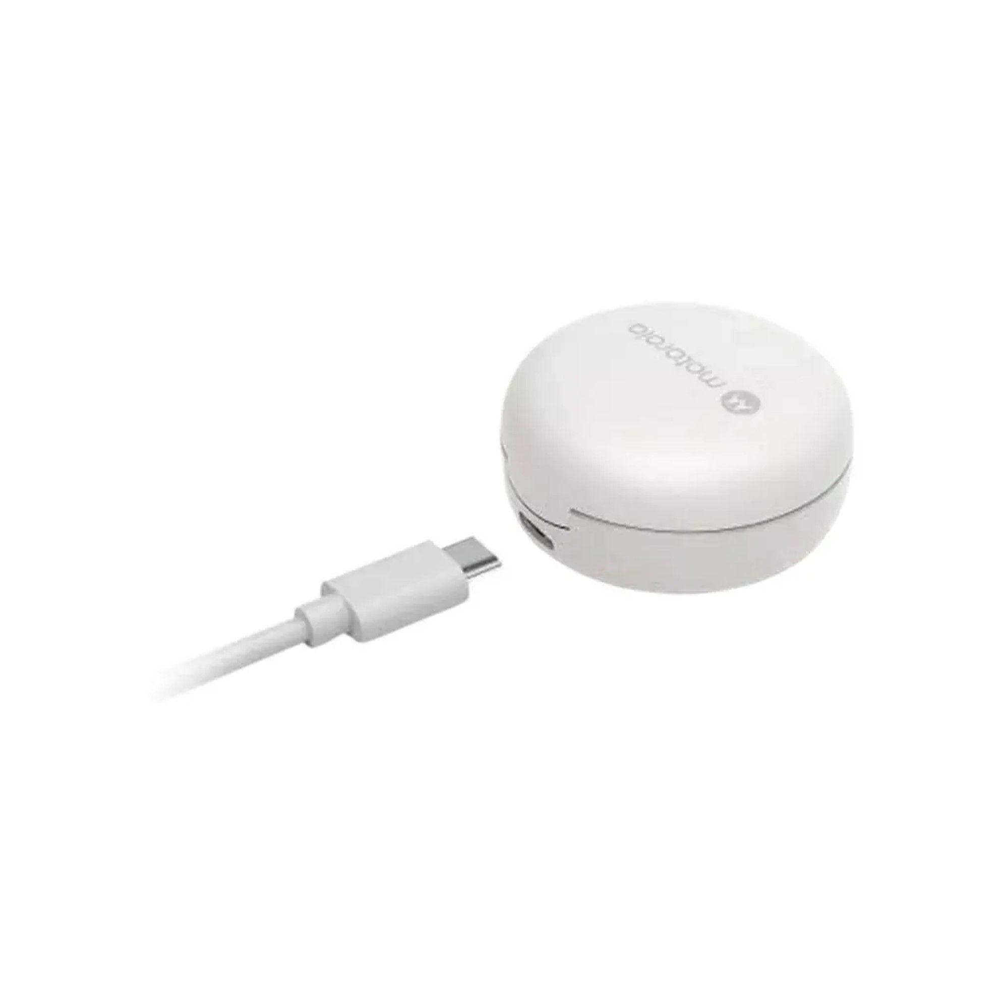 Audifonos Bluetooth Inalambricos TWS Motorola Buds 150 Blanco-2