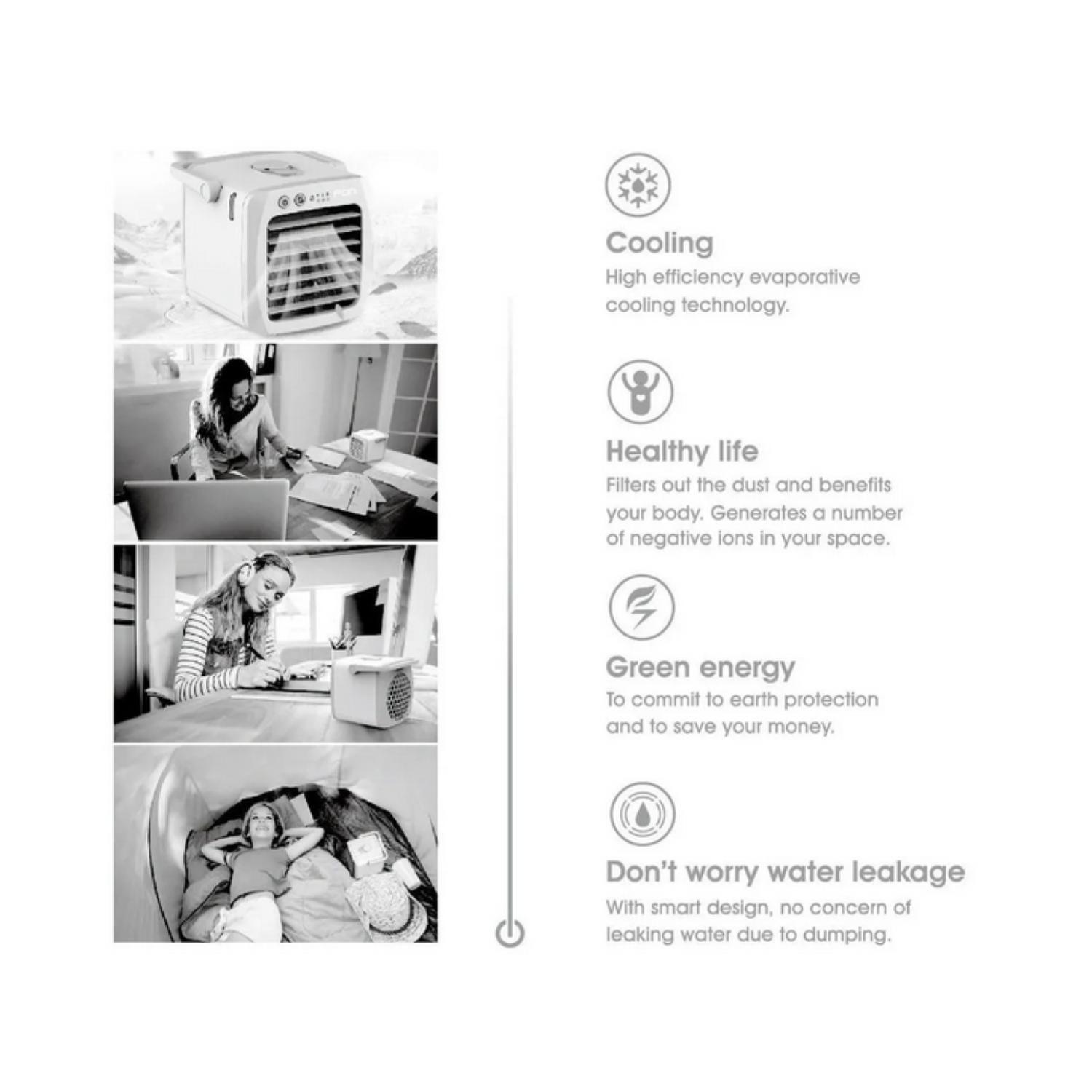 Aire Acondicionado Mini Enfriador Portatil Arctic Air Ultra Mini Ventilador-3