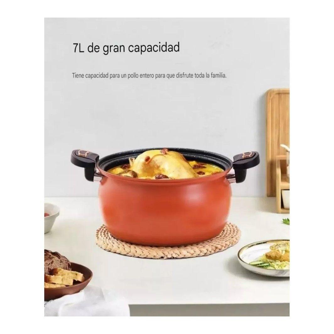 Microolla A Presi n Antiadherente Para Sopa Y Guiso 7 Litros-2