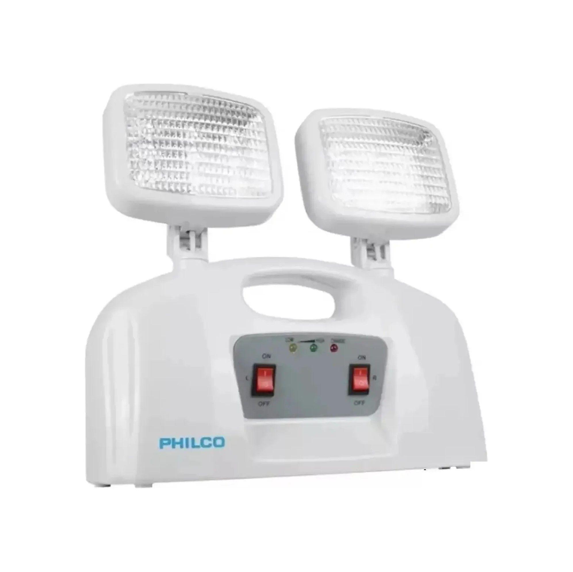 Lampara Luz De Emergencia 100w Philco Led 2 Focos-3