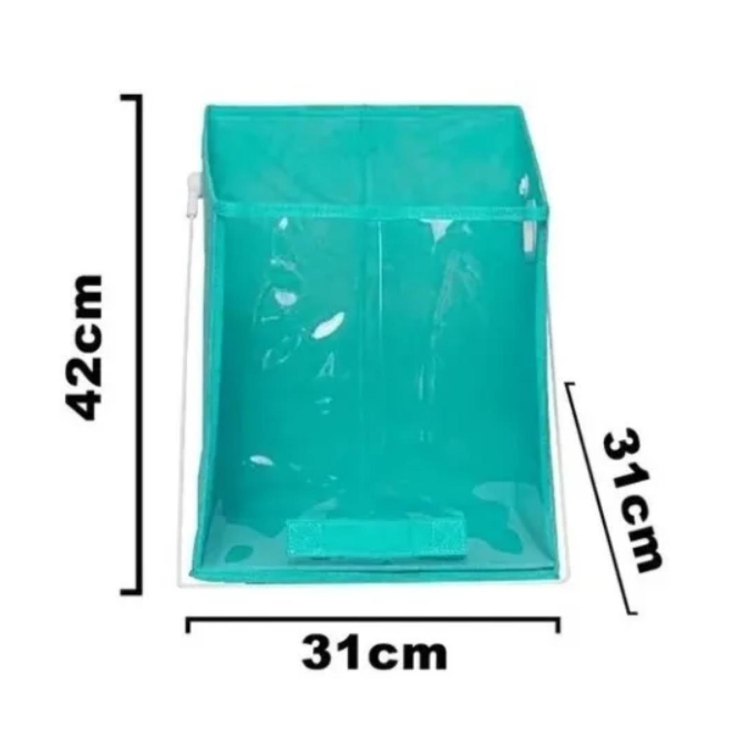 Organizador Armario Montado Plegable Closet Portatil Turquesa-2