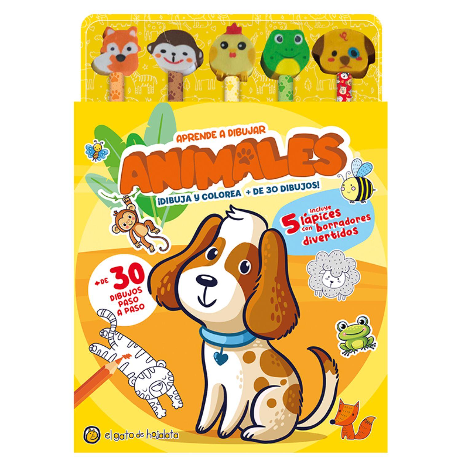 Lapices Y Borradores De Colores: Animales-0