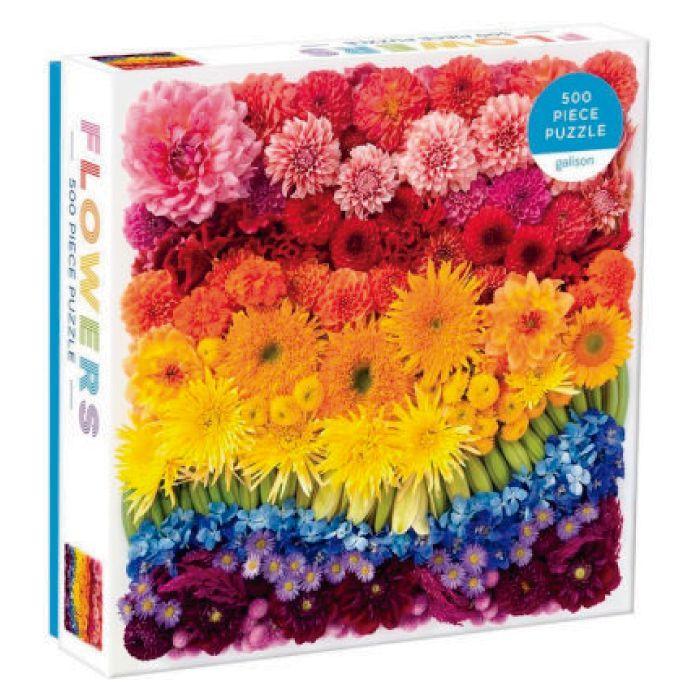 Rompecabeza Rainbow Summer Flowers - 500 Piezas-0