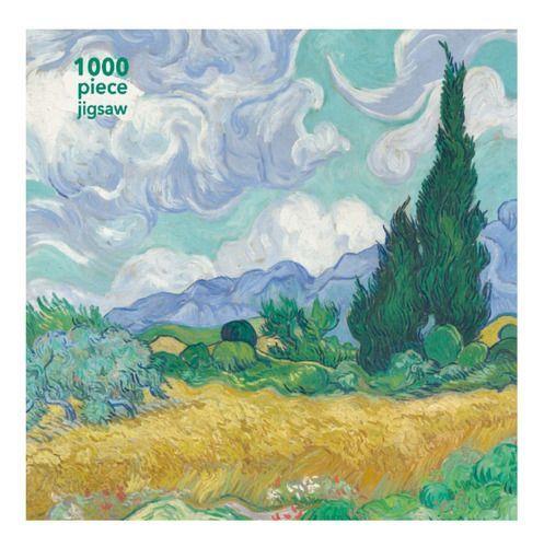 Rompecabeza Vincent Van Gogh: Wheatfield With Cypress - 1000 Piezas-0