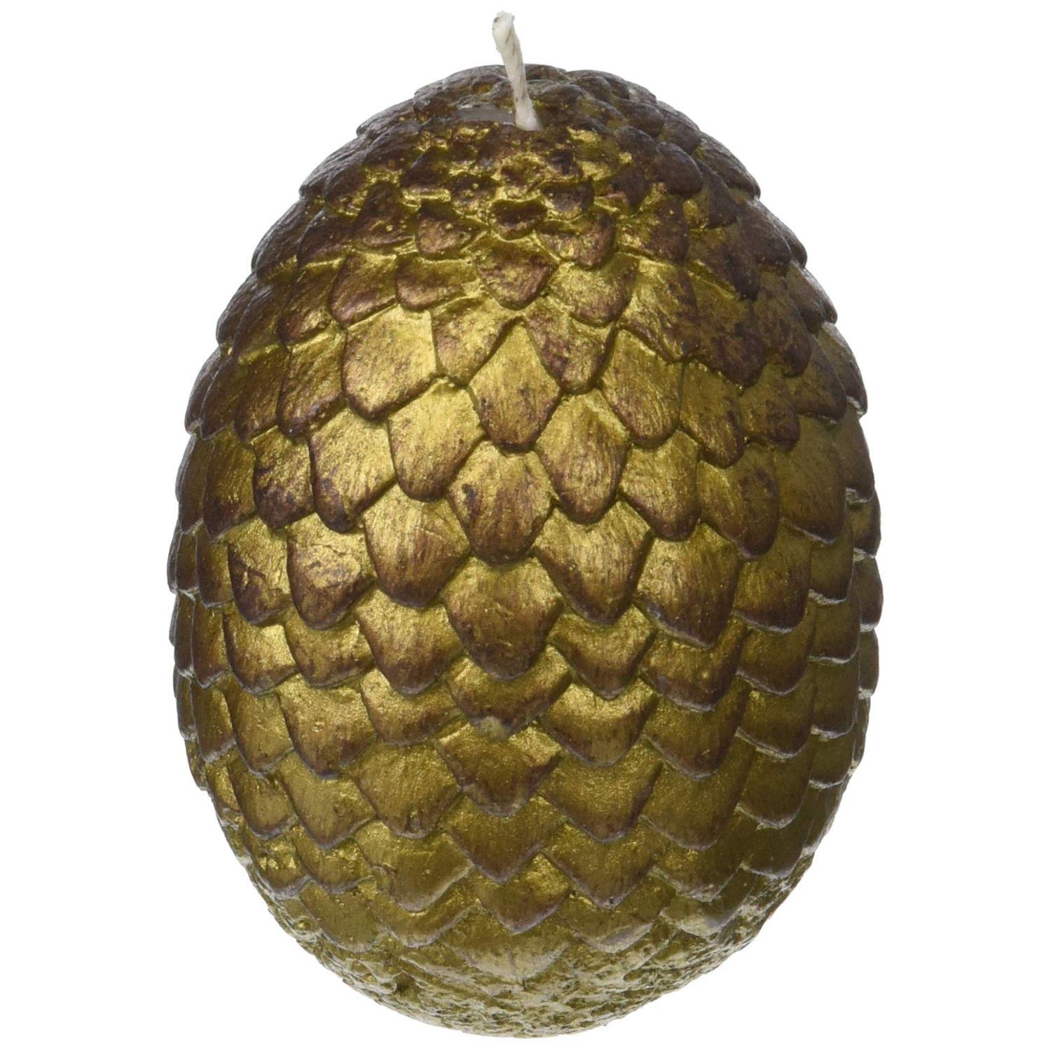 Game Of Thrones: Vela Esculpida Huevos De Dragon Dorada-0