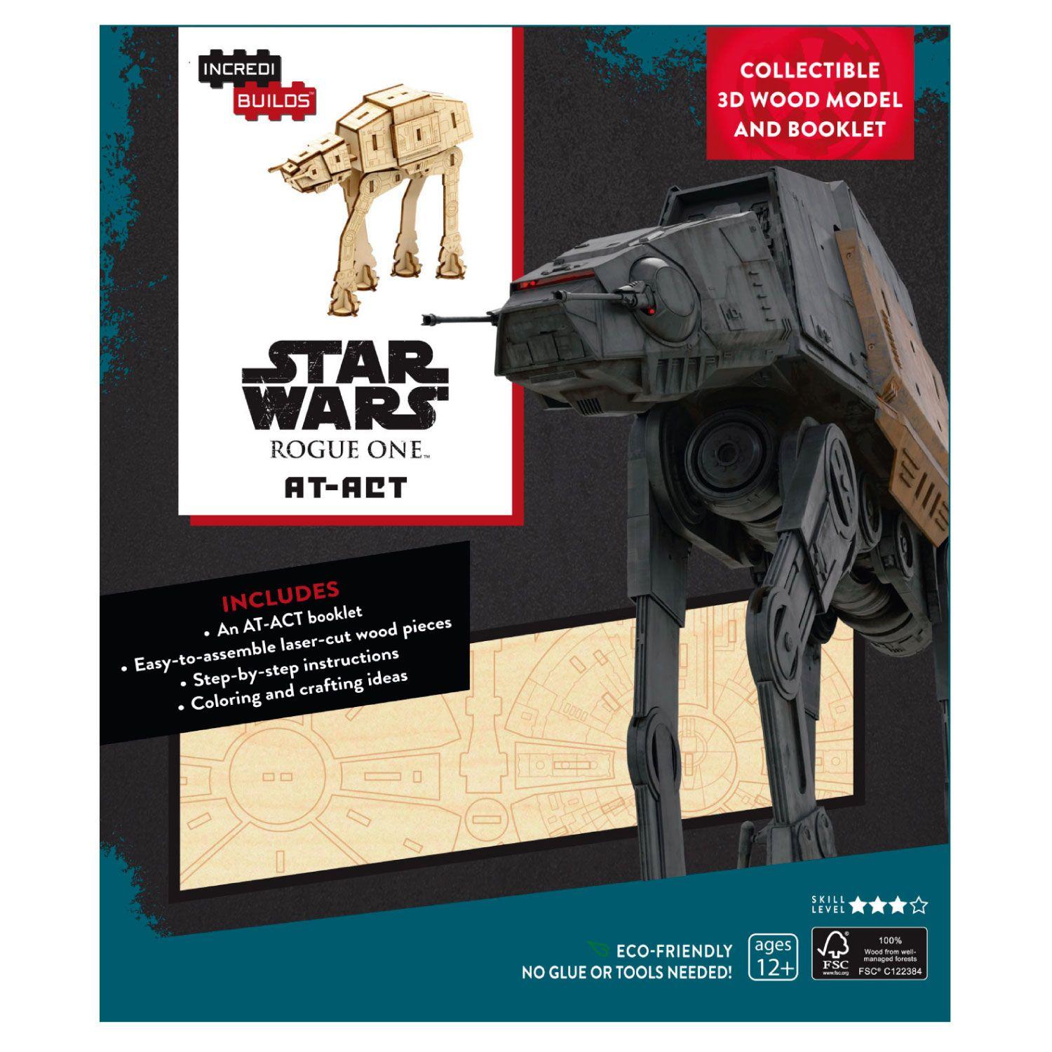 Star Wars Rogue One At Libro y Modelo Armable En Madera-0