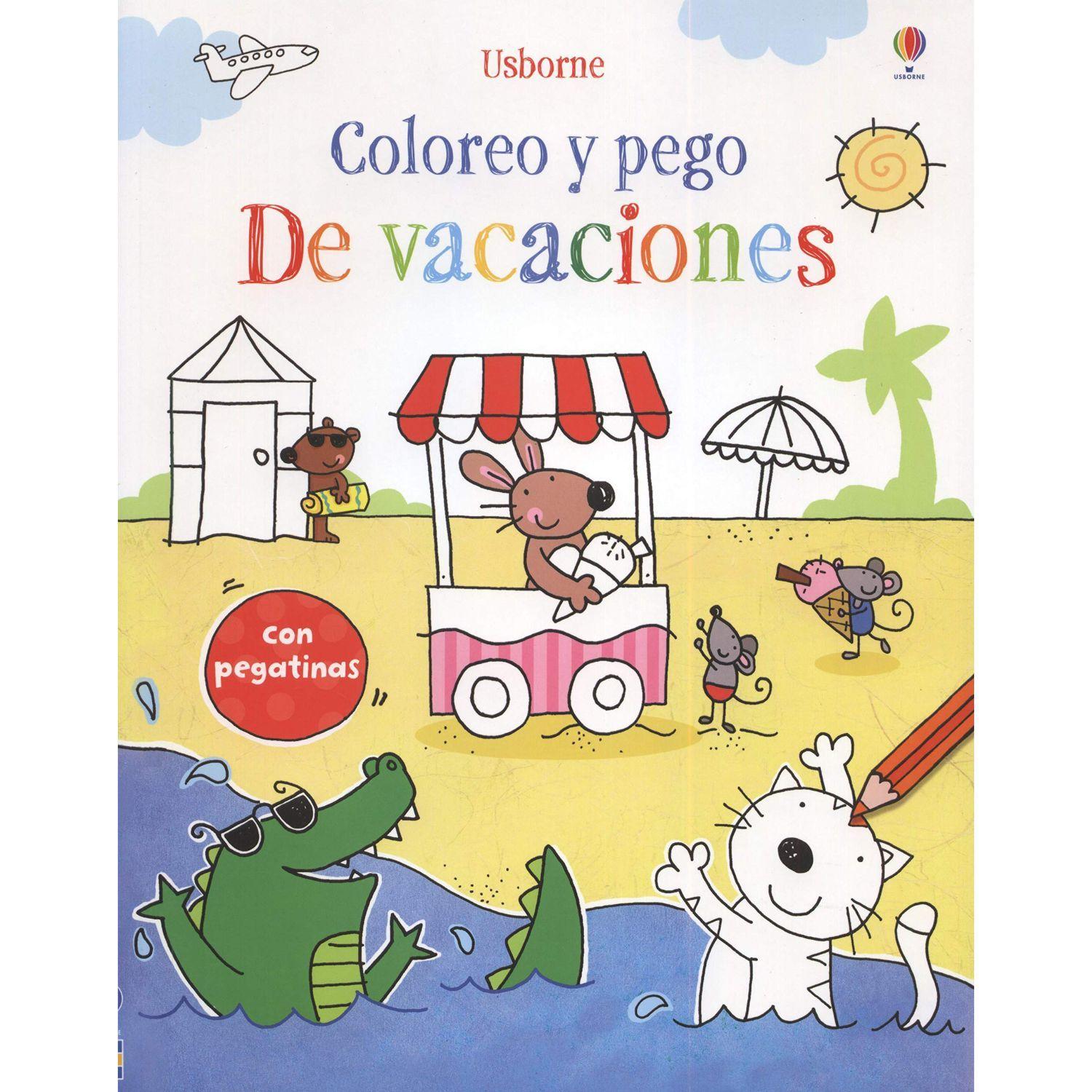 De Vacaciones - Coloreo y Pego-0
