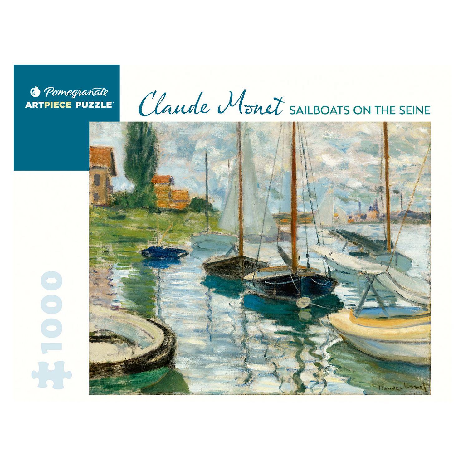 Rompecabeza Claude Monet: Sailboats On The Seine - 1000 Piezas-0