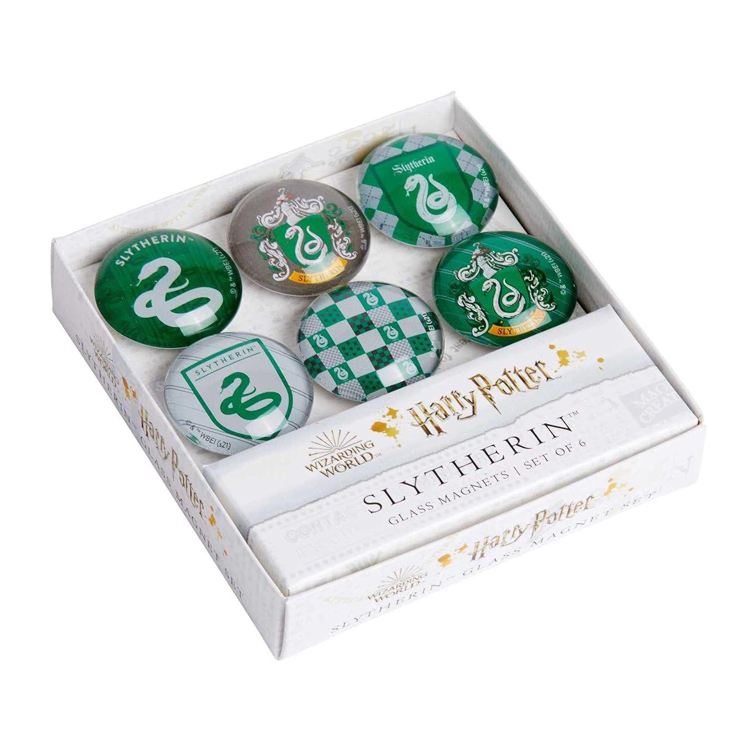 Harry Potter: Set Imanes de Cristal Diseño Slytherin (Set 6 Uds.)-0