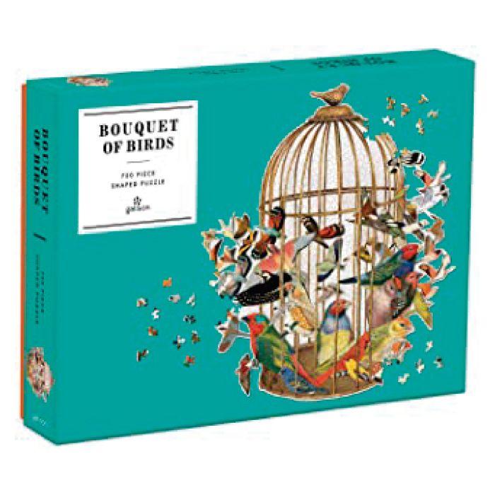 Rompecabeza Shaped Bouquet Of Birds - 750 Piezas-0