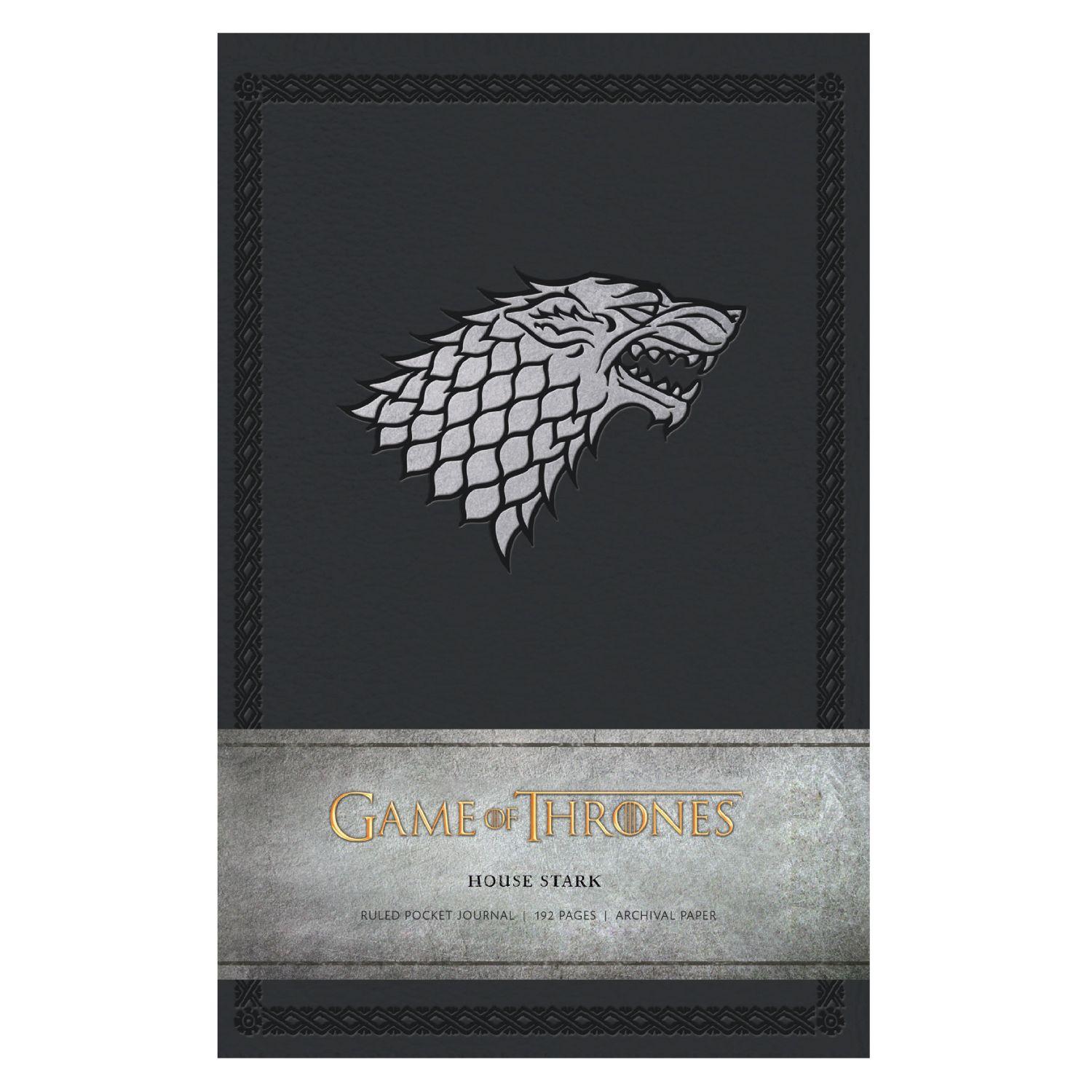 Libreta Game Of Thrones: House Stark Lujo Tapa Dura Bolsillo-0