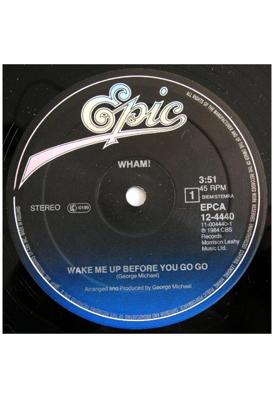 WHAM - WAKE ME UP BEFORE YOU GO-GO | 12" MAXI SINGLE VINILO USADO-2