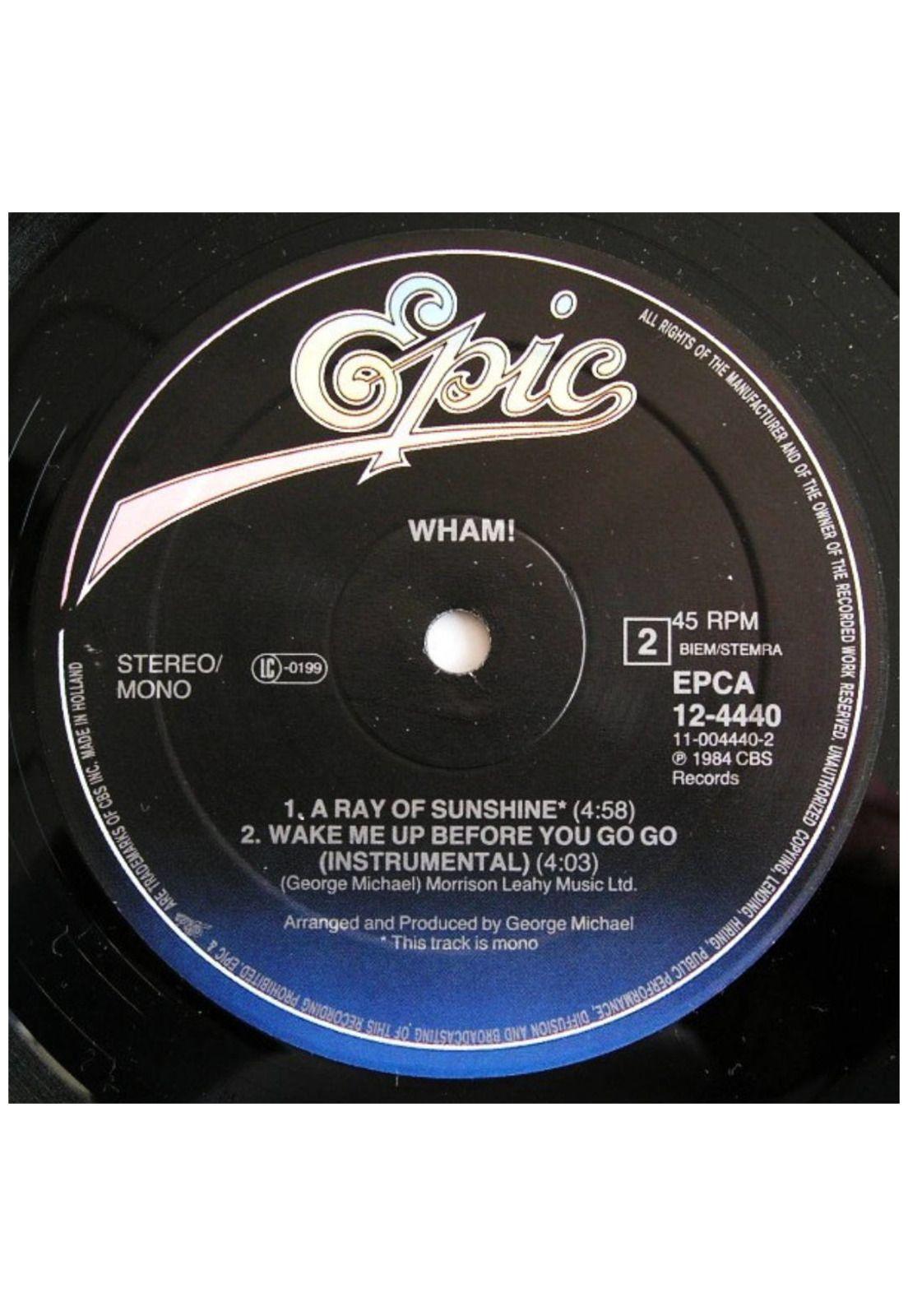 WHAM - WAKE ME UP BEFORE YOU GO-GO | 12" MAXI SINGLE VINILO USADO-3