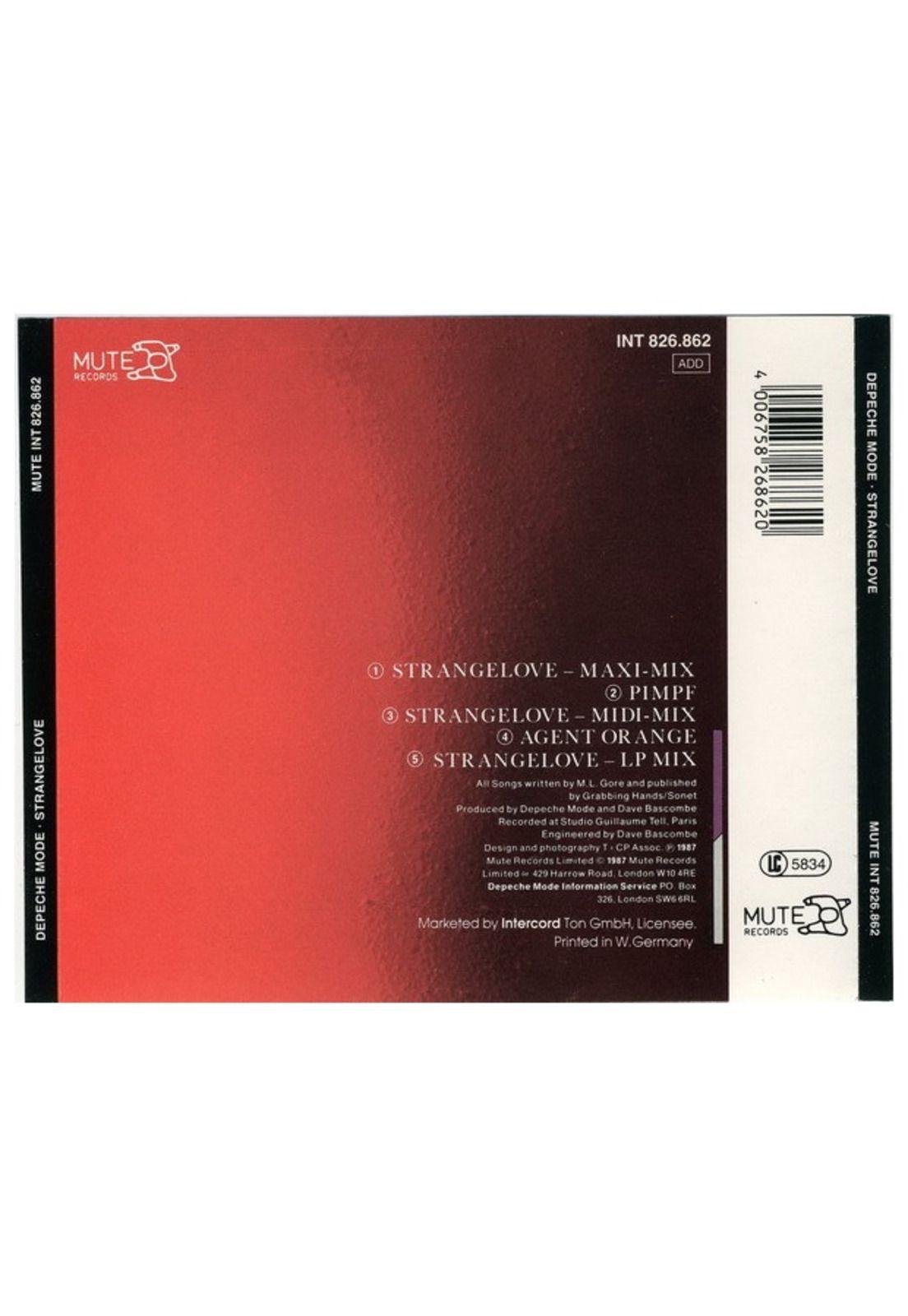 DEPECHE MODE - STRANGELOVE | CD SINGLE USADO-1