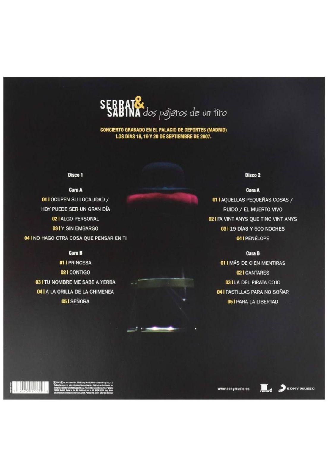 SERRAT & SABINA - DOS PAJAROS DE UN TIRO (2LP) | VINILO-1