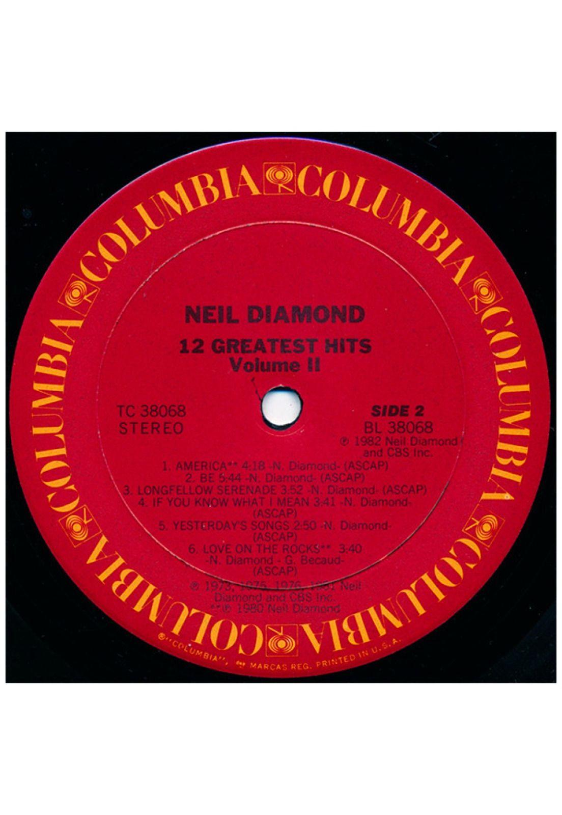 NEIL DIAMOND - 12 GREATEST HITS VOL.II | VINILO USADO-3