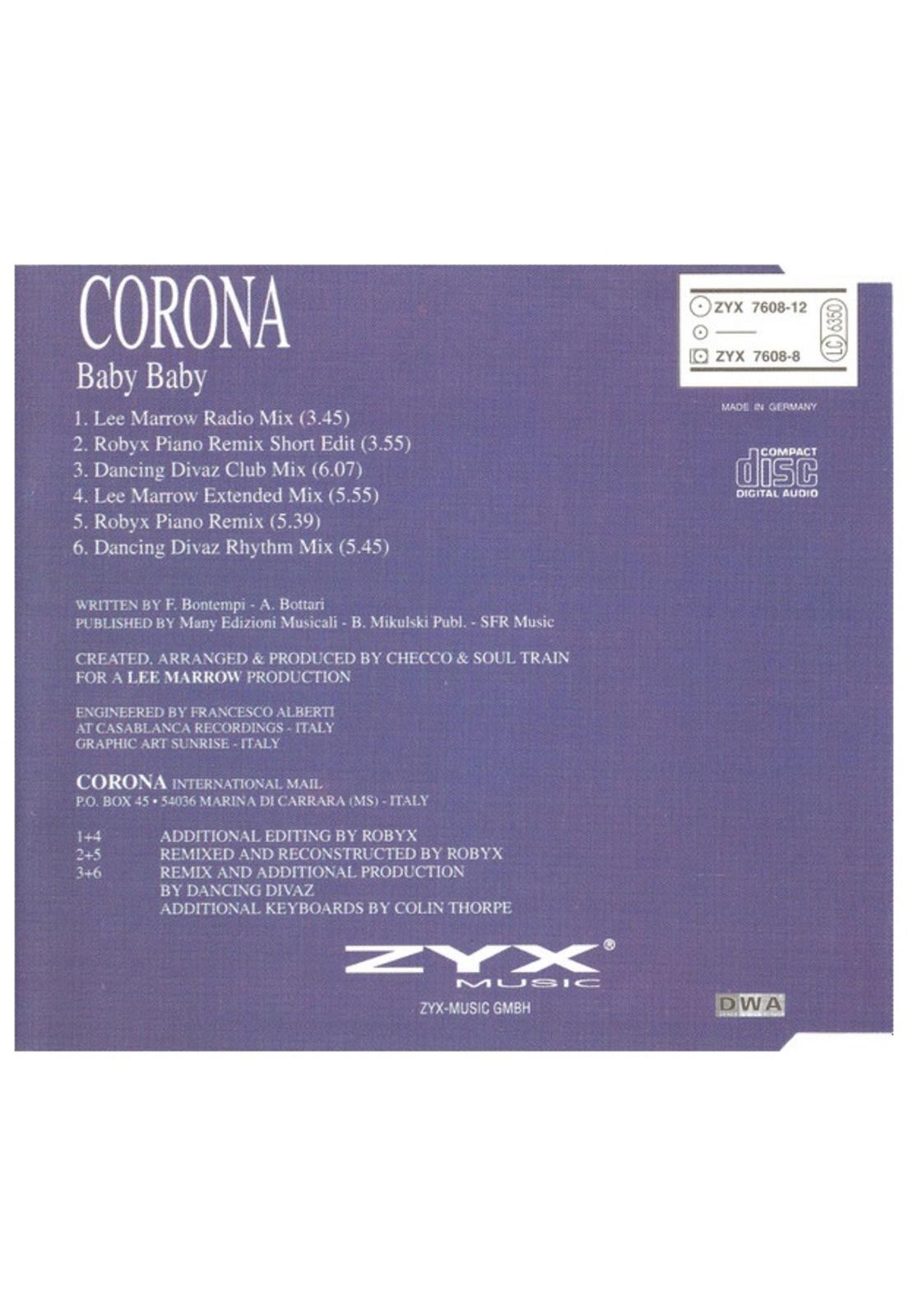 CORONA - BABY BABY | CD SINGLE USADO-1