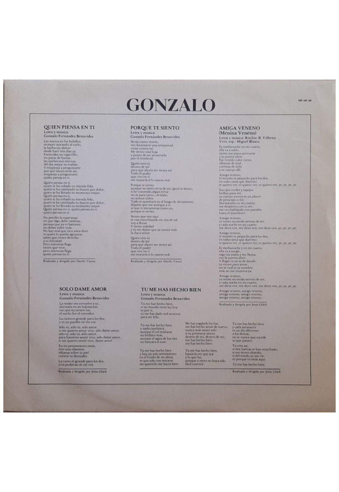 GONZALO - GONZALO | VINILO USADO-3