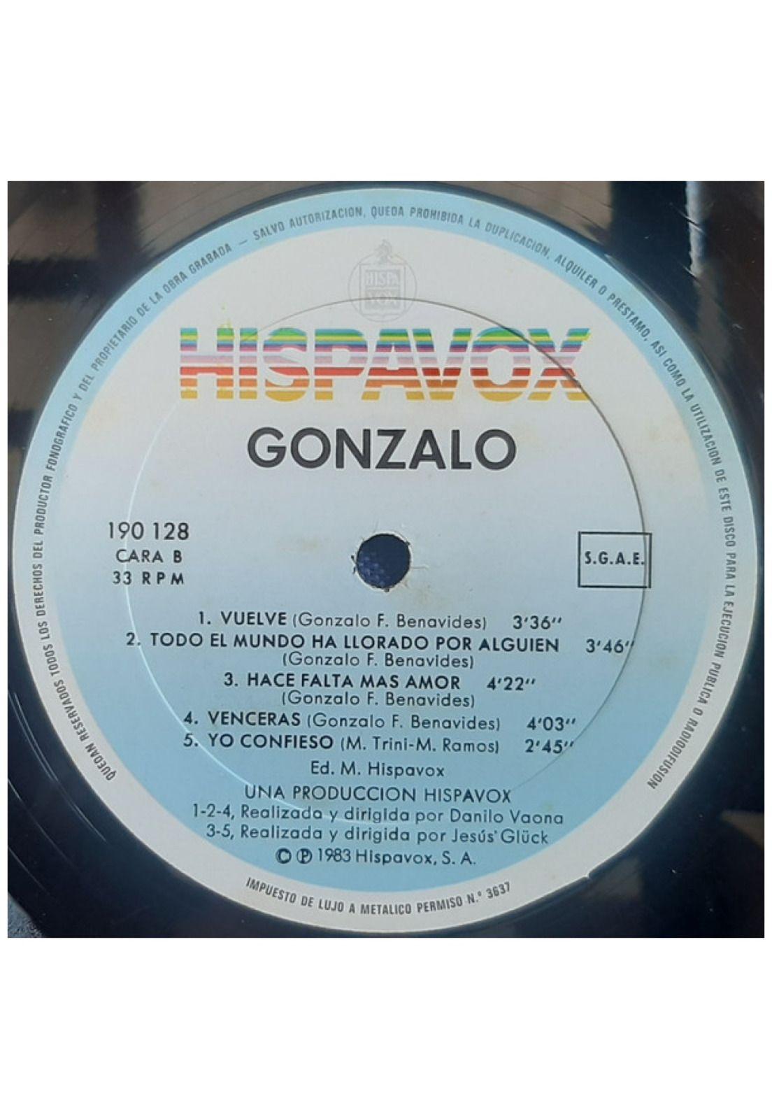 GONZALO - GONZALO | VINILO USADO-6