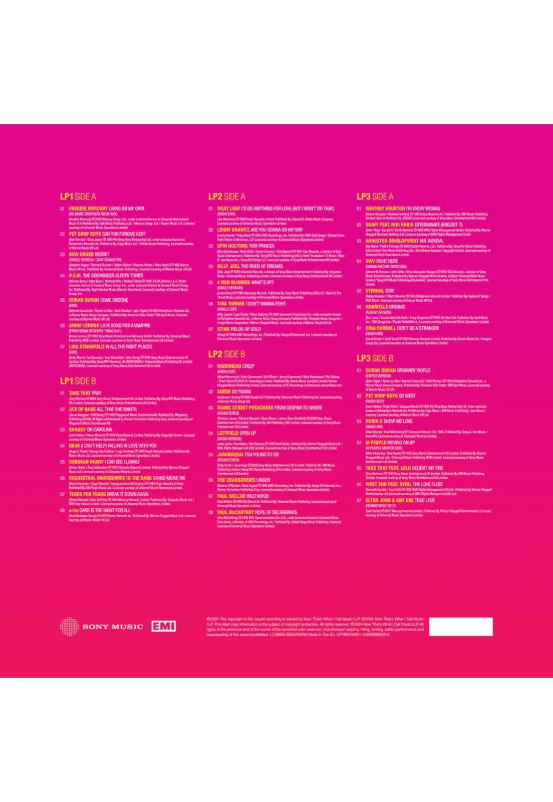 NOW YEARBOOK 1993 - VARIOUS (3LP) | VINILO-1