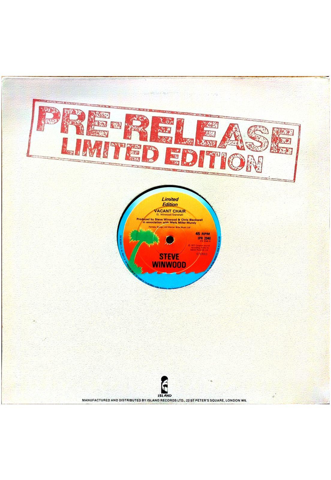 STEVE WINWOOD - WHILE YOU SEE A CHANCE | 12" MAXI SINGLE USADO-1
