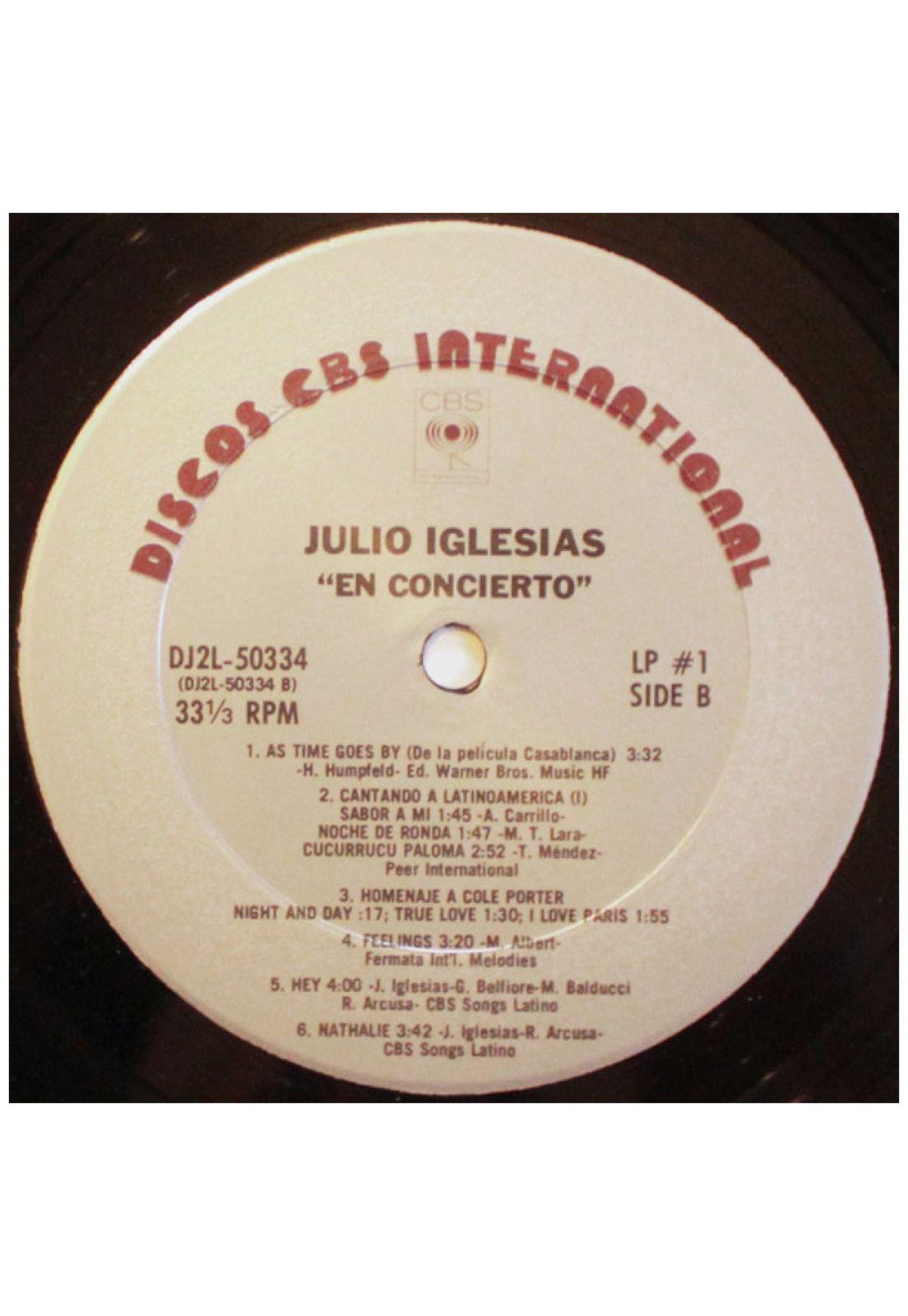 JULIO IGLESIAS  - EN CONCIERTO (2LP) | VINILO USADO-4