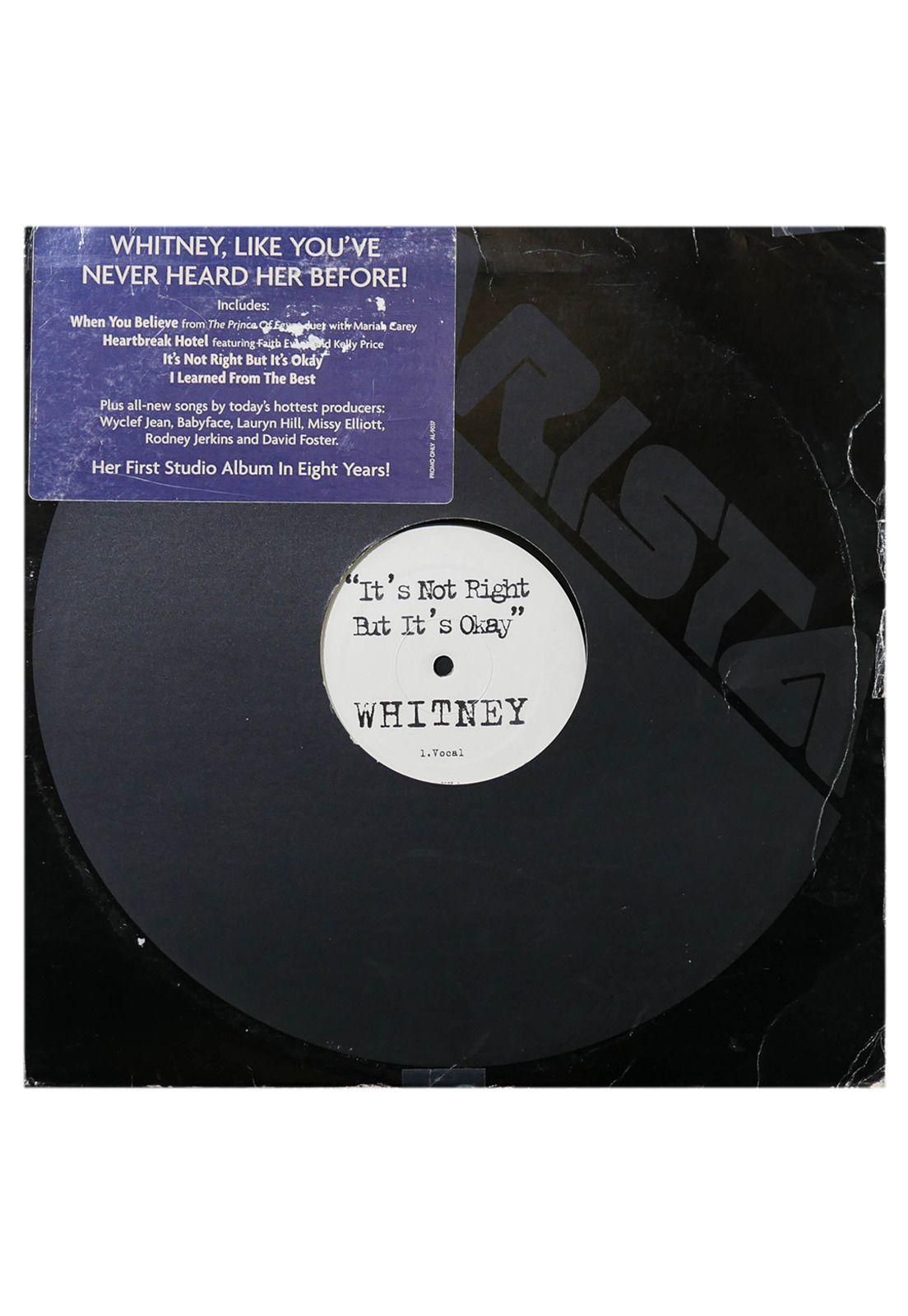 WHITNEY HOUSTON  - IT'S NOT RIGHT BUT IT'S OKAY | 12" MAXI SINGLE USADO-0