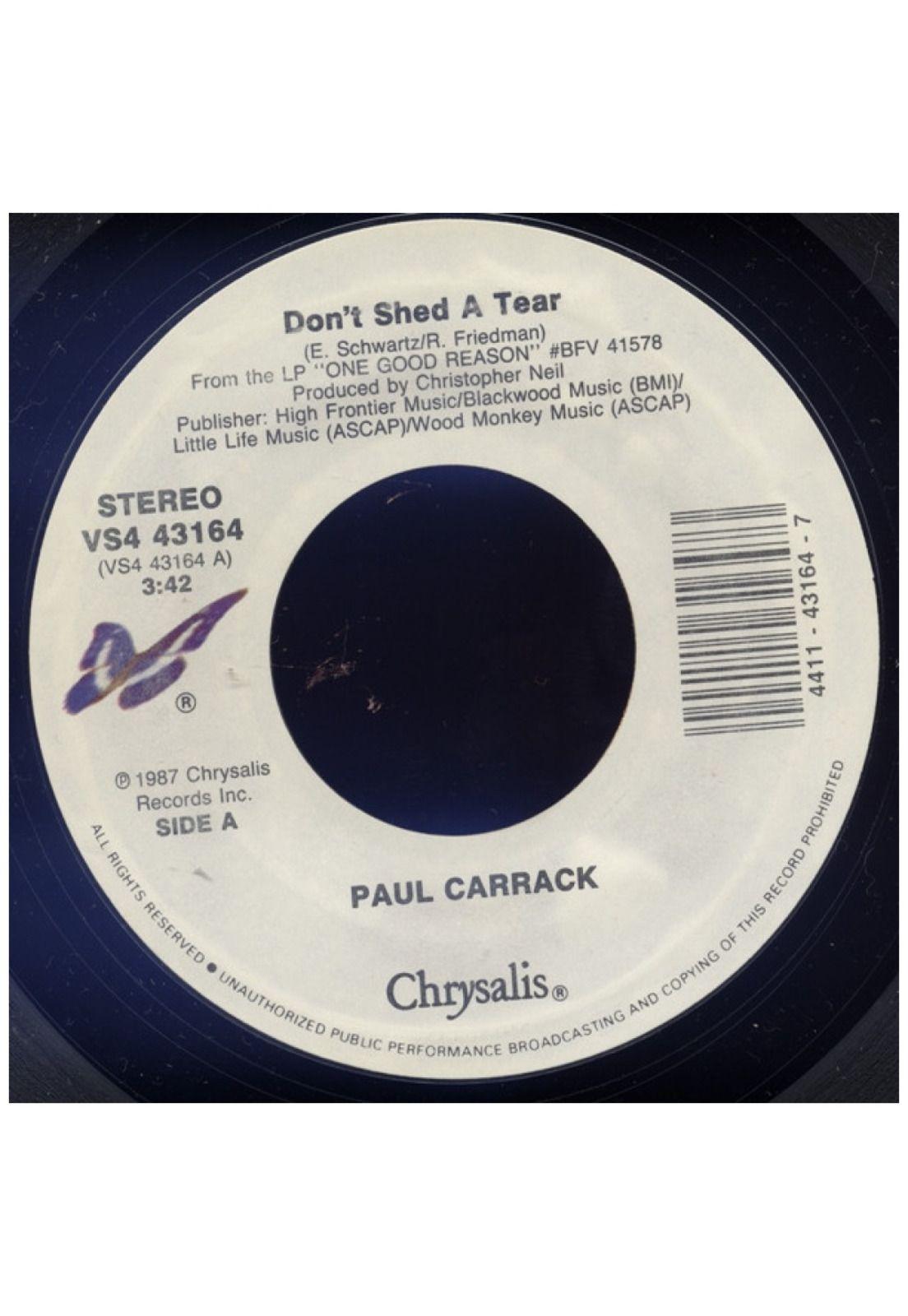 PAUL CARRACK - DON'T SHED A TEAR  | 7" SINGLE USADO-2