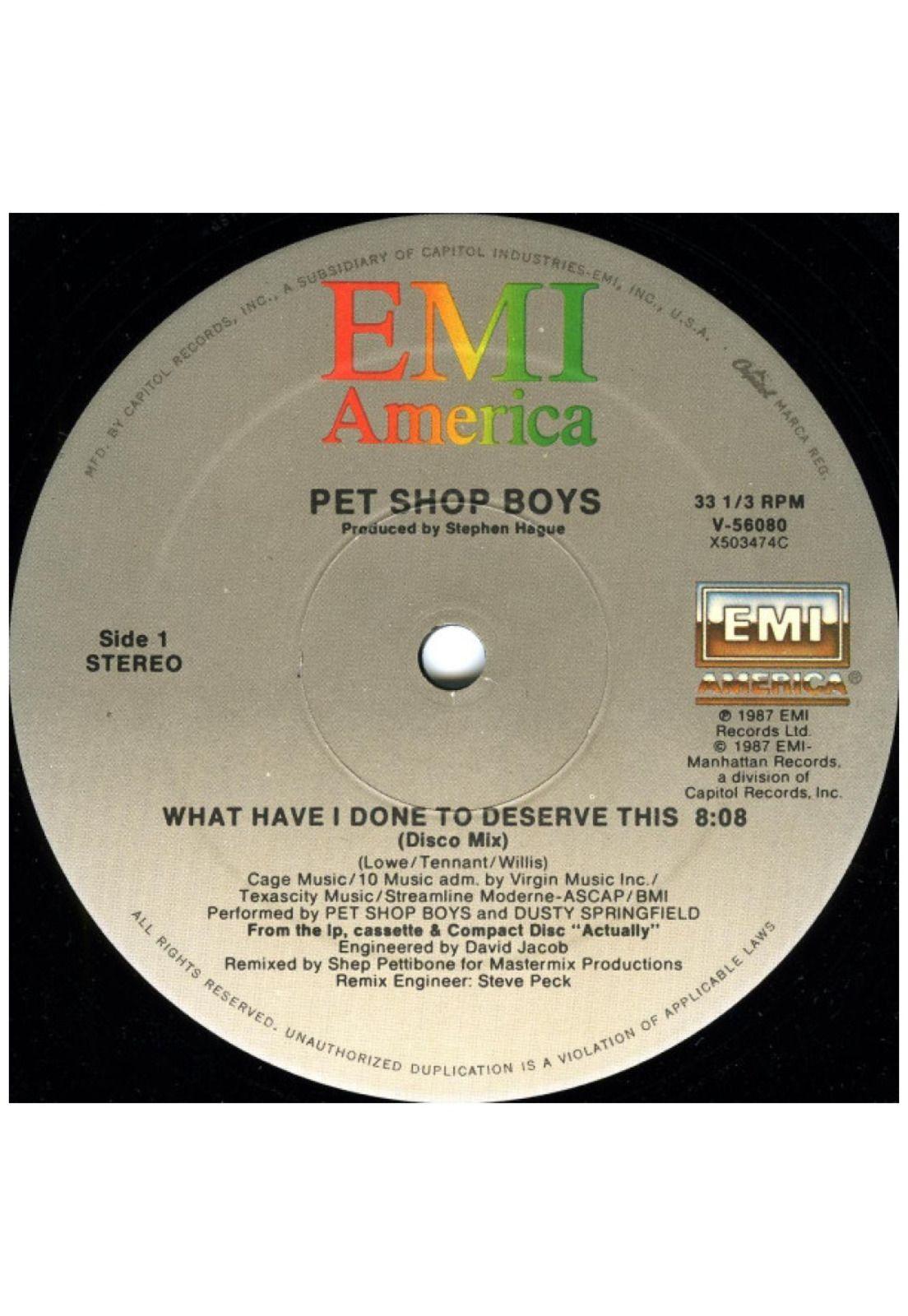 PET SHOP BOYS - WHAT HAVE I DONE TO DESERVE THIS/RENT | 12" MAXI SINGLE VINILO USADO-1