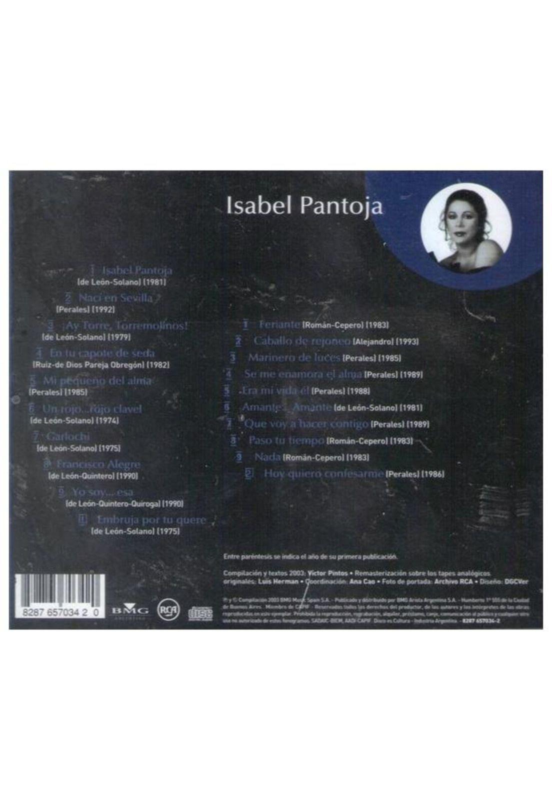 ISABEL PANTOJA - INOLVIDABLES RCA: 20 GRANDES EXITOS | CD-1