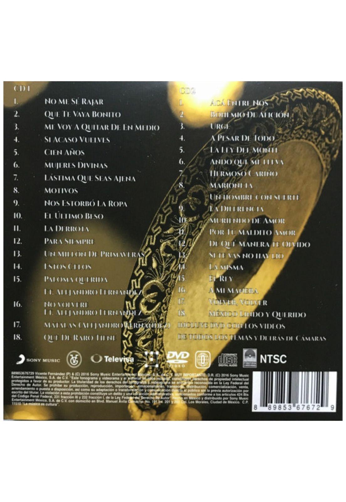 VICENTE FERNANDEZ - UN AZTECA EN EL AZTECA (2CD+DVD) | CD-5