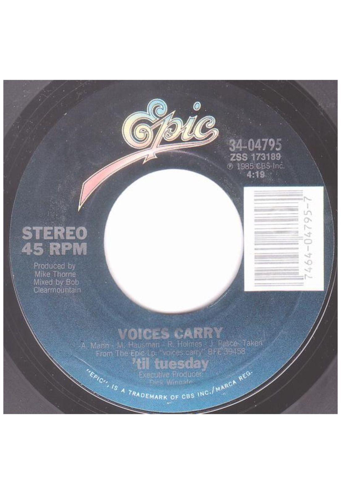 TIL TUESDAY - VOICES CARRY | 7" SINGLE USADO-2