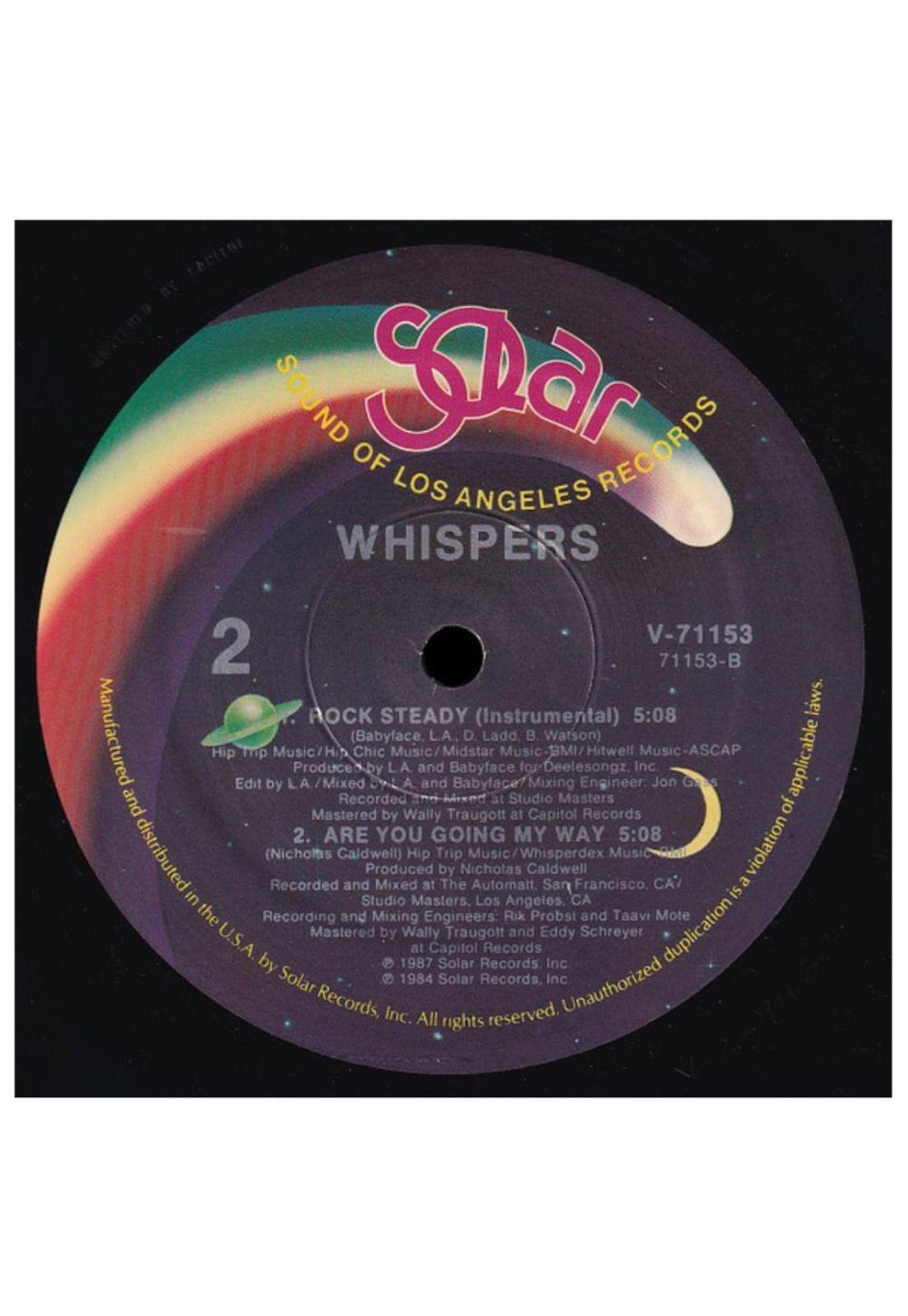 THE WHISPERS  - ROCK STEADY | 12" MAXI SINGLE VINILO-2