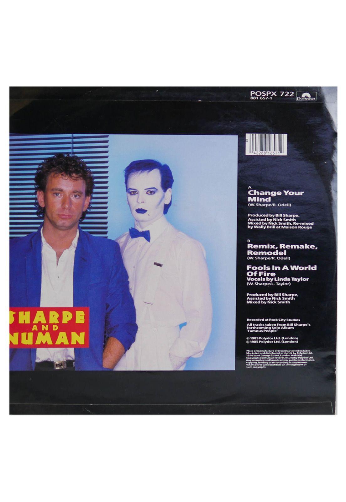 SHARPE AND NUMAN - CHANGE YOUR MIND | 12" MAXI SINGLE VINILO USADO-1