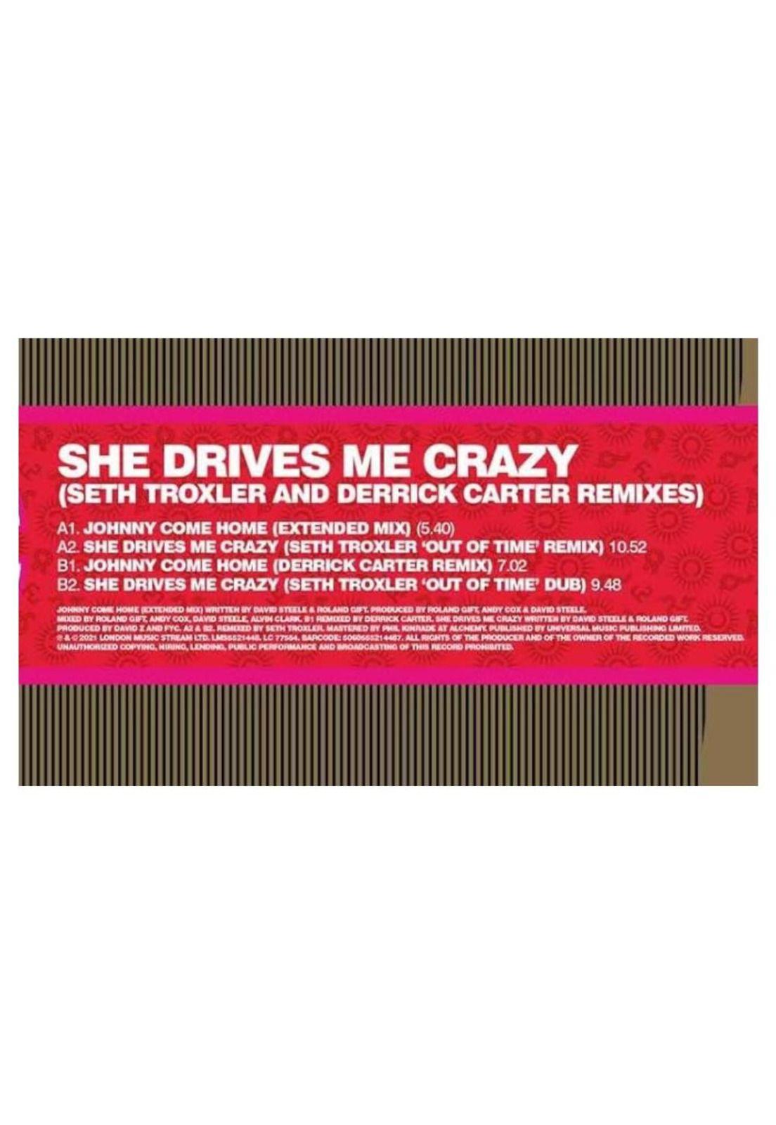 FINE YOUNG CANNIBALS - SHE DRIVES ME CRAZY (PINK VINYL) | 12" MAXI SINGLE VINILO-3