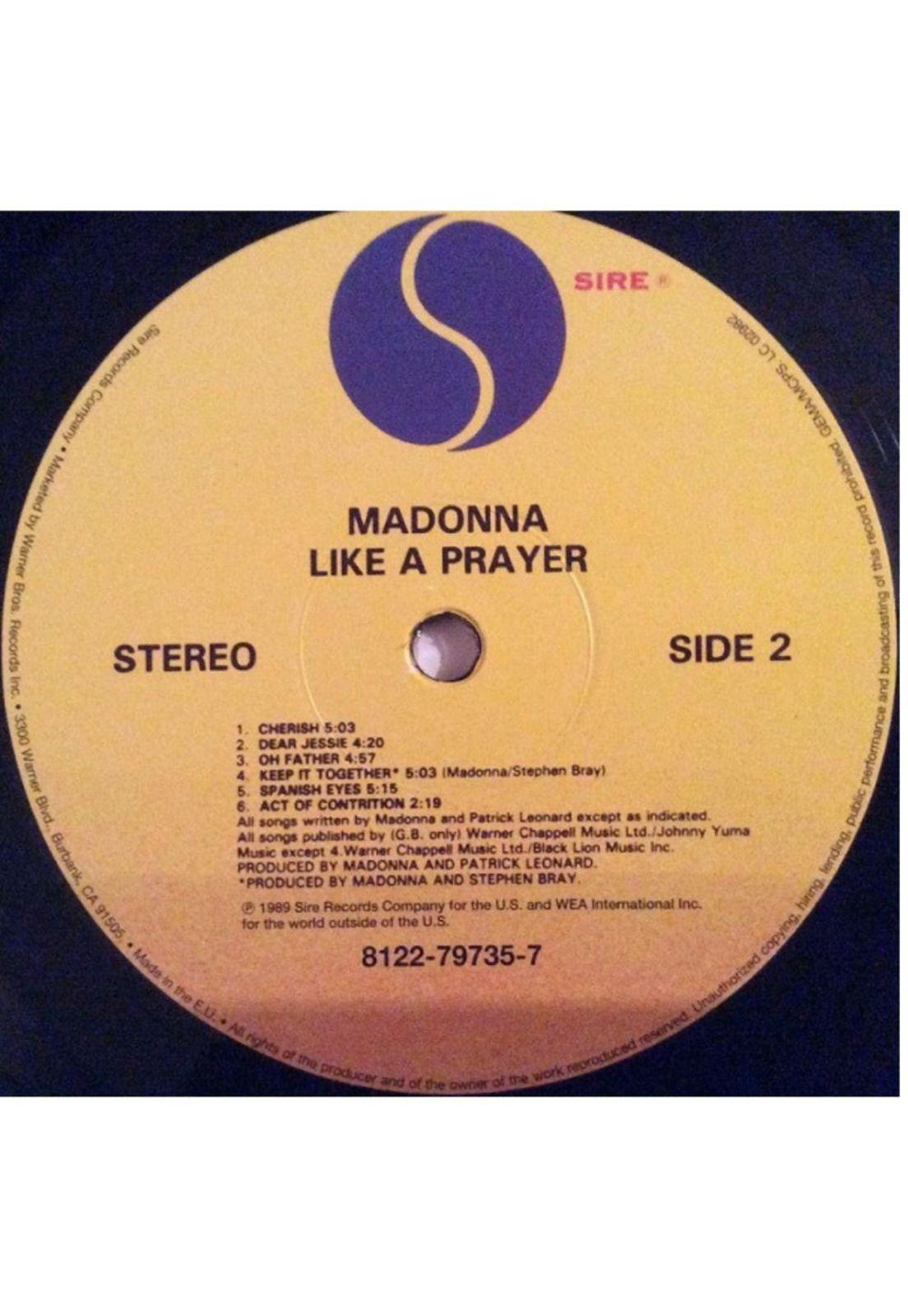 MADONNA - LIKE A PRAYER | VINILO-3