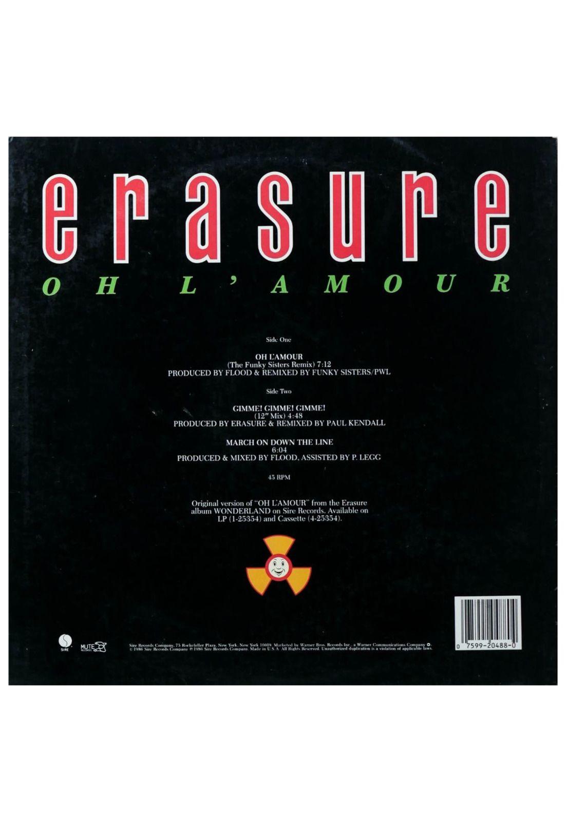 ERASURE  - OH L'AMOUR 12 MAXI SINGLE VINILO USADO-1