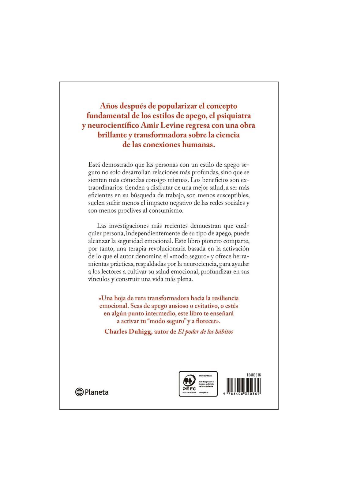 SEGURIDAD EMOCIONAL (TAPA RÚSTICA) - AMIR LEVINE | LIBRO-1