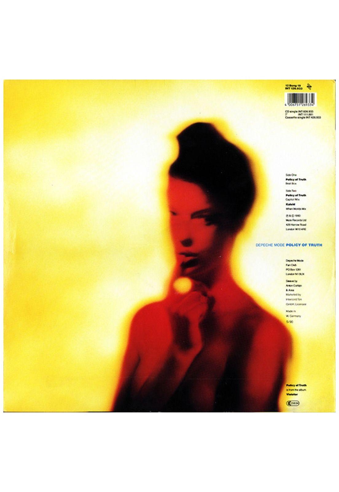 DEPECHE MODE - POLICY OF TRUTH (BEAT BOX) | 12" MAXI SINGLE VINILO USADO-1