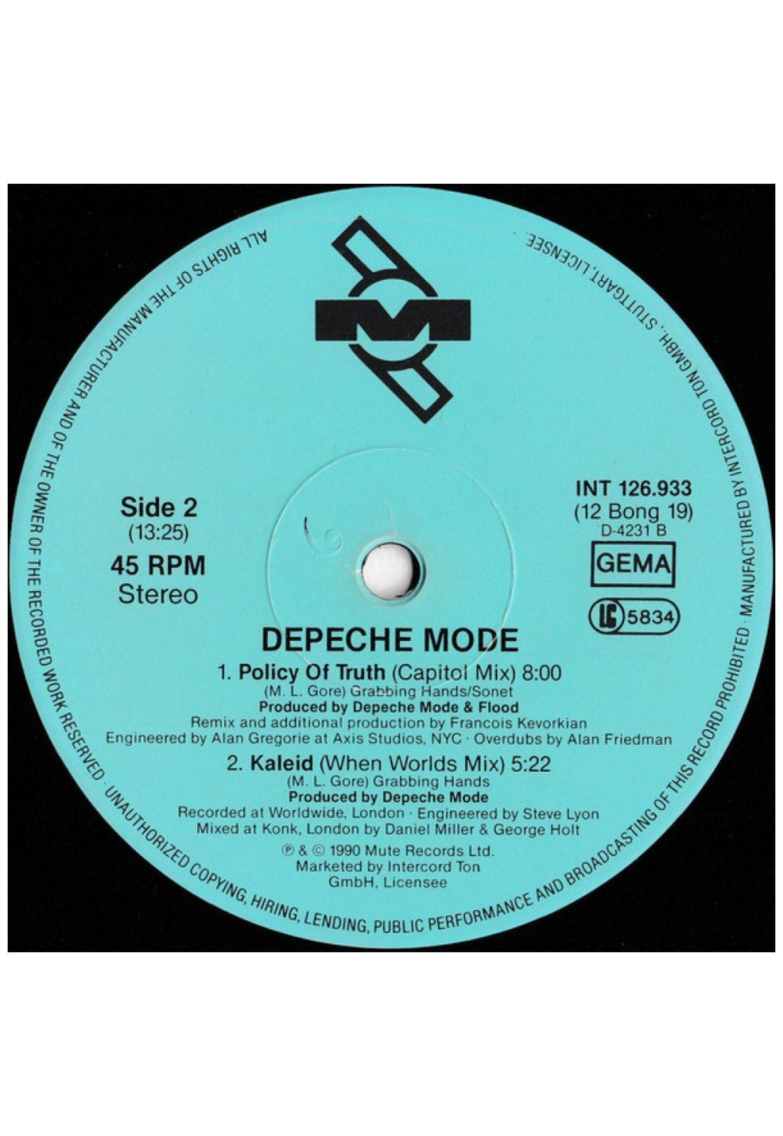 DEPECHE MODE - POLICY OF TRUTH (BEAT BOX) | 12" MAXI SINGLE VINILO USADO-3