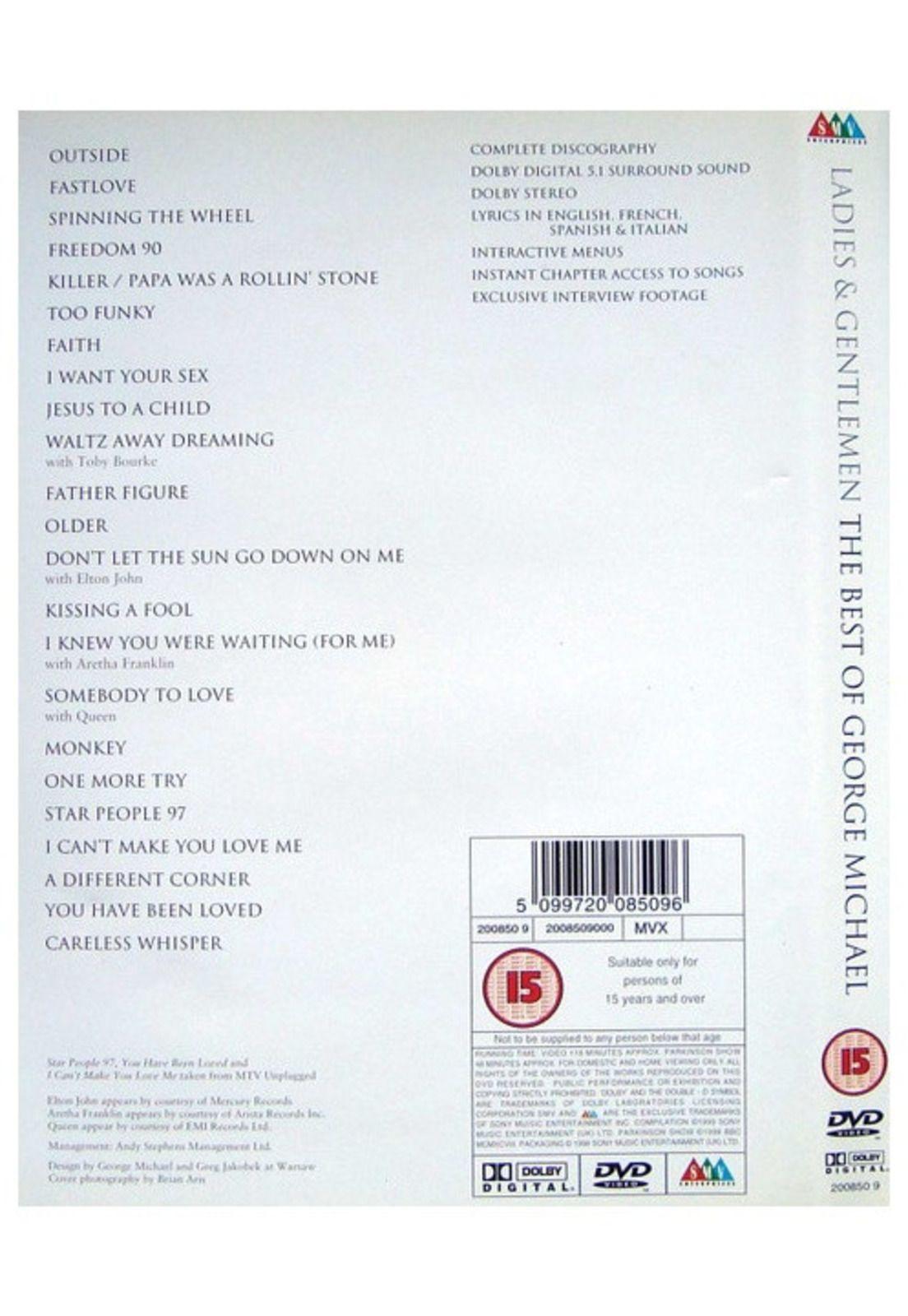 GEORGE MICHAEL - LADIES AND GENTLEMEN: THE BEST OF | DVD-8