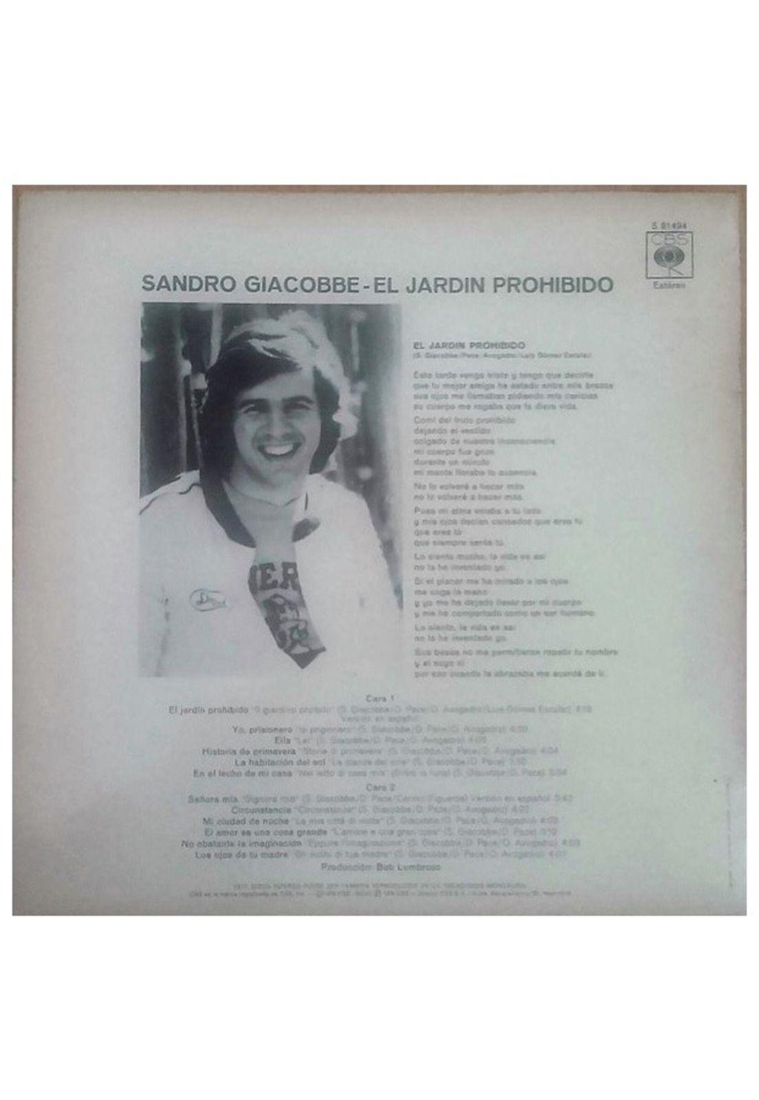 SANDRO GIACOBBE - EL JARDIN PROHIBIDO | VINILO USADO-1