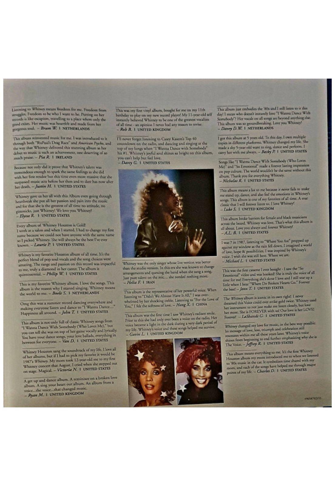 WHITNEY HOUSTON - WHITNEY (BLUE VINYL) | VINILO-9