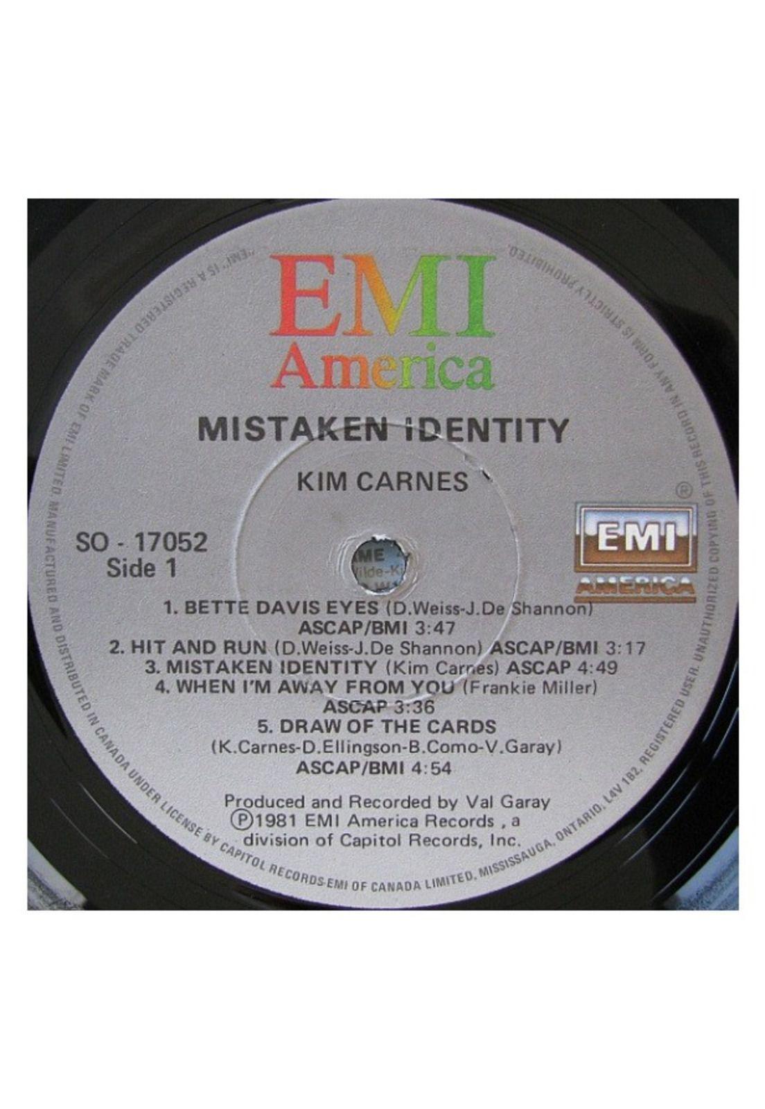 KIM CARNES - MISTAKEN IDENTITY | VINILO USADO-4