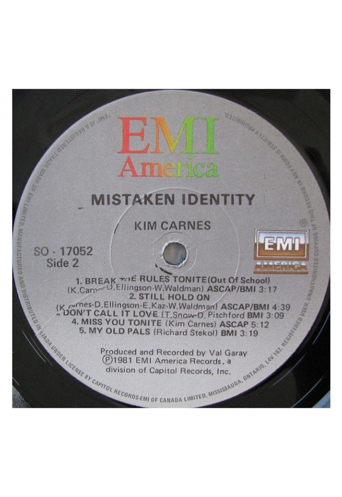 KIM CARNES - MISTAKEN IDENTITY | VINILO USADO-5