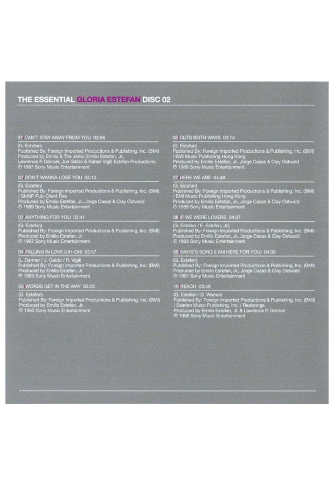 GLORIA ESTEFAN - ESSENTIAL GLORIA ESTEFAN (2CD) | CD-7