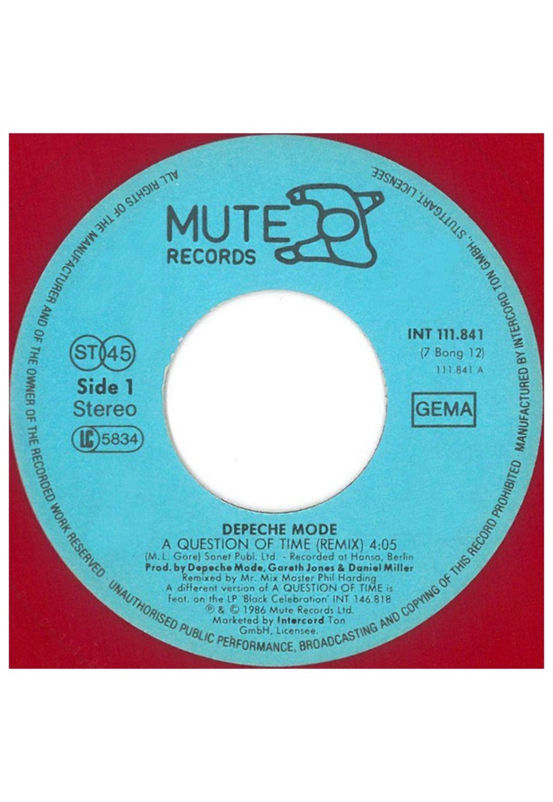DEPECHE MODE - A QUESTION OF TIME (REMIX) | 7'' SINGLE VINILO USADO-2