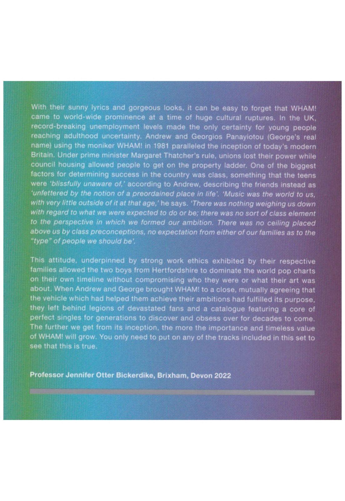 WHAM - THE ECHOES FROM THE EDGE OF HEAVEN: THE SINGLES (BLUE VINYL) | CD-9