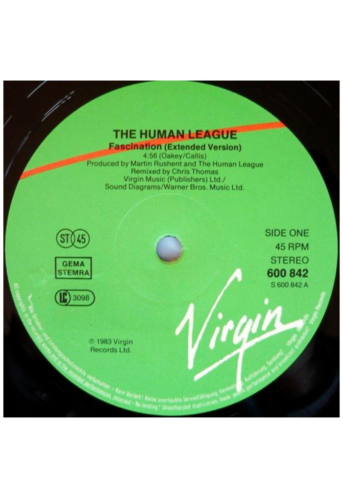 HUMAN LEAGUE - FASCINATION | 12" MAXI SINGLE VINILO USADO-2